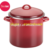 Vente chaude 26 cm Casserole Pot / 8 / 10qt pot en émail